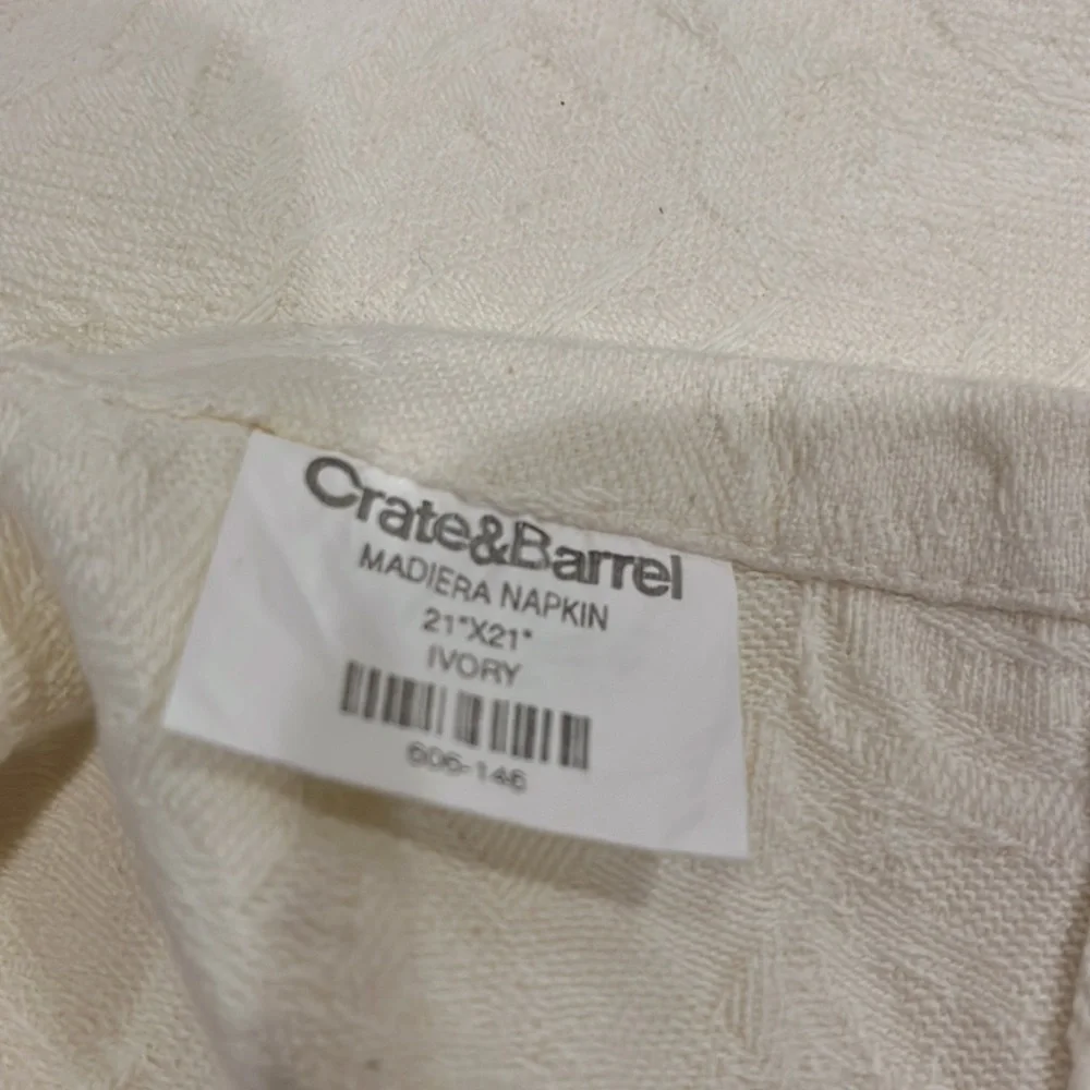 4 Crate & Barrel fabric napkins